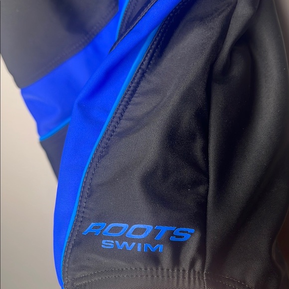 Roots Women's Black and Blue One Piece Swimsuit - Picture 5 of 7